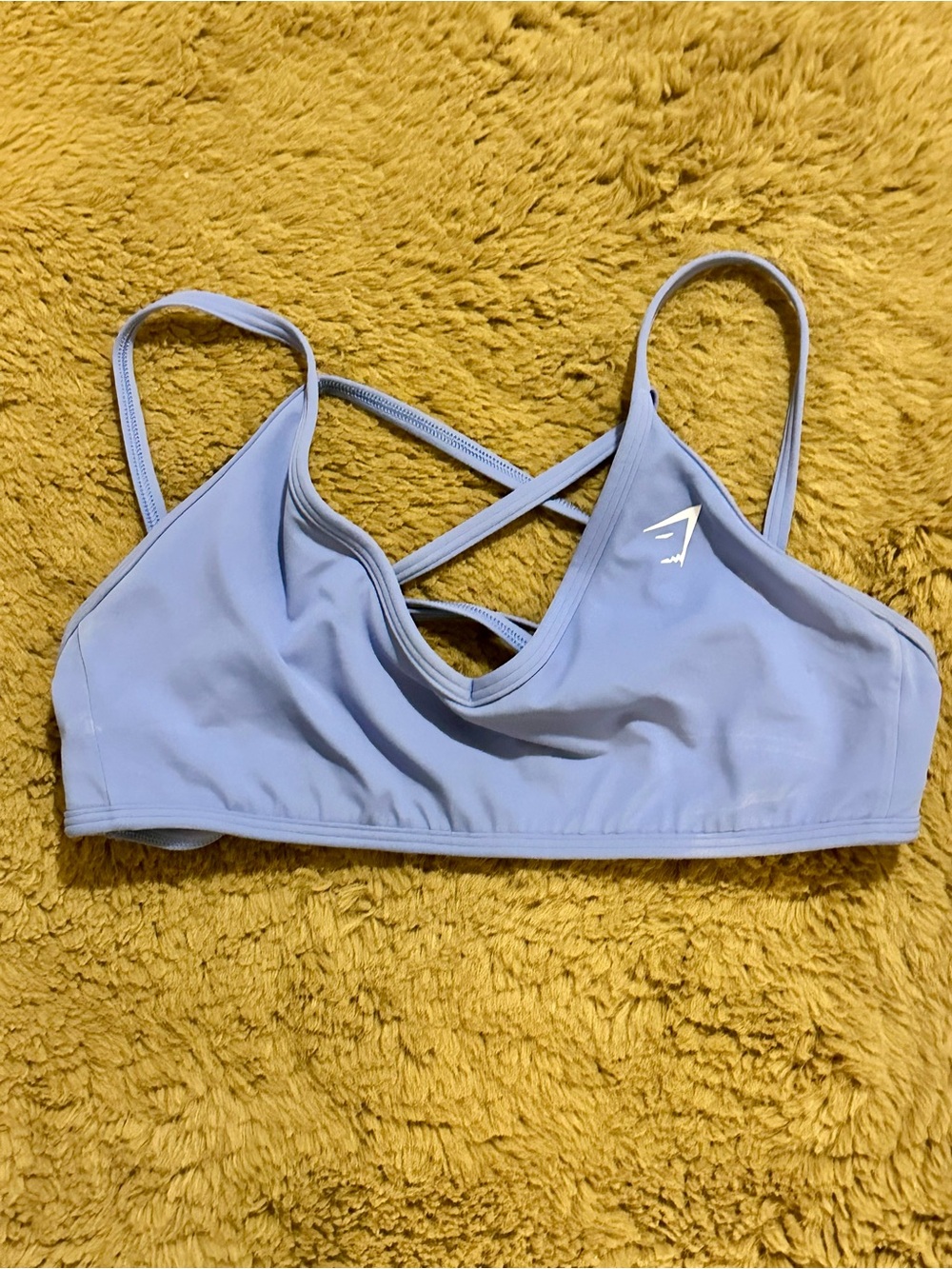 Gymshark Lavender Crisscross Strappy Sports Bra